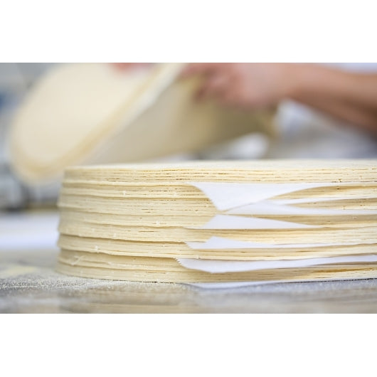 Ultra Thin Crust 9" Round, Par-Baked Original Thin Crust Pizza Shell/Flatbread, 50 x 3.6 oz Case - DOT product image 2