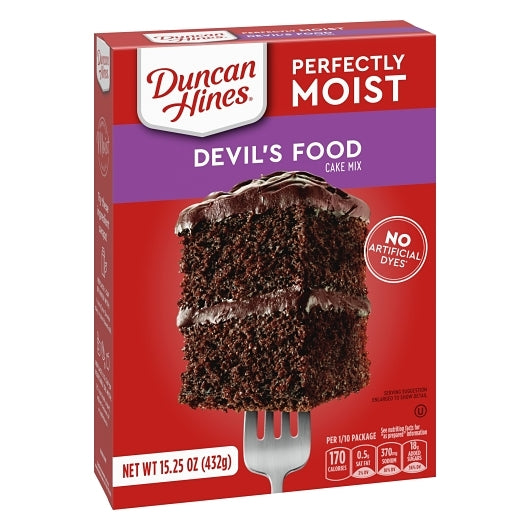 Duncan Hines Devil'S Food Cake Mix, 12 x 15.25 oz Case - DOT product image 2