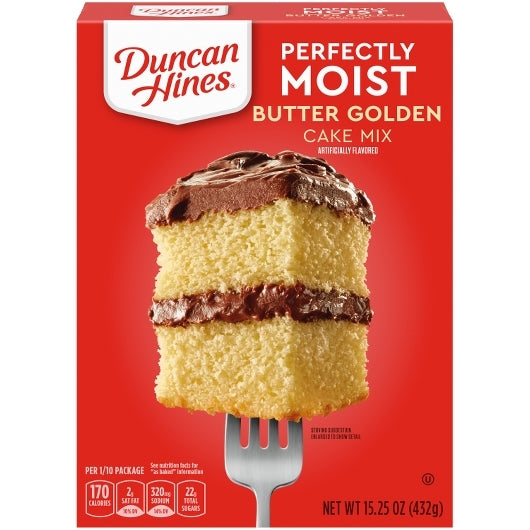 Duncan Hines Golden Cake Mix, 12 x 15.25 oz Case - DOT product image 2