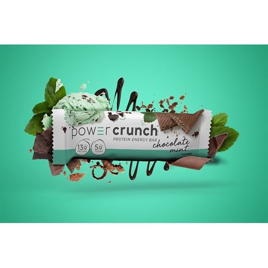Power Crunch Original Chocolate Mint Bars, 6 x 5 x 1.4 oz Case - Candy & Confections - image 2
