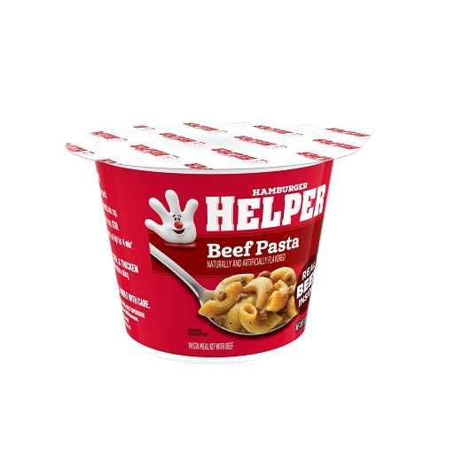 Helper Beef Hamburger Pasta Microwave Cup, 6 x 2 oz Case - Pantry Ingredients - image 2