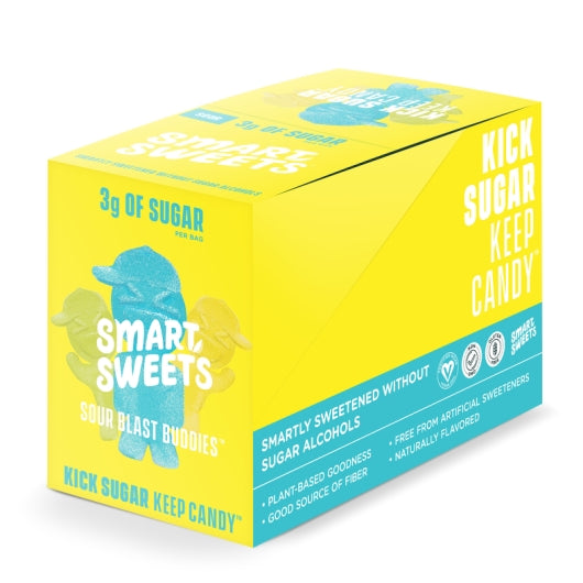 SmartSweets Sour Blast Buddies Gummy Candy, 6 x 12 x 1.8 oz Case - DOT product image 2