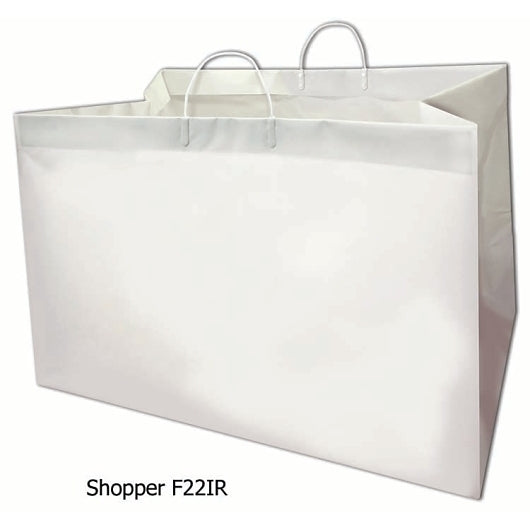 Pak-Sher Plastic White Shopping Carry Out Bag, 1 x 50 each Case - Disposables - image 2
