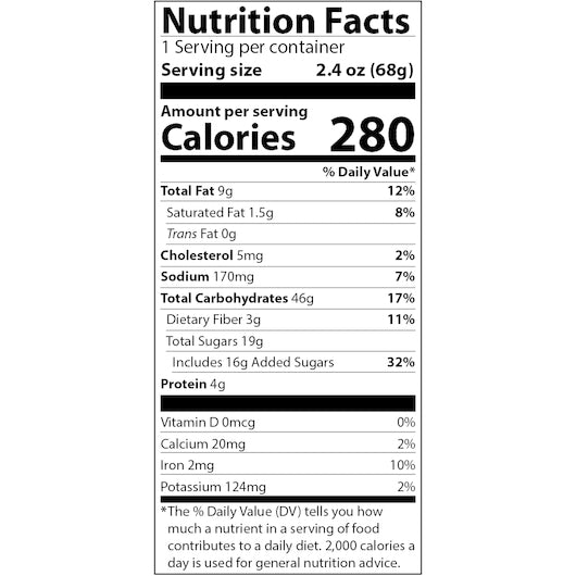 Darlington Farms Simply Whole Grain Soft Baked Apple Oatmeal Bar, 160 x 1 ct Case - DOT product image 8