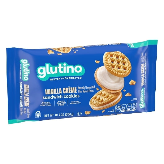 Glutino Gluten-Free Vanilla Creme Cookies, 12 x 10.5 oz Case - DOT product image 2