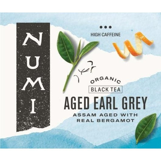 Numi Organic Tea Aged Earl Grey Black Tea, 1 x 100 ct Case - Coffee & Tea