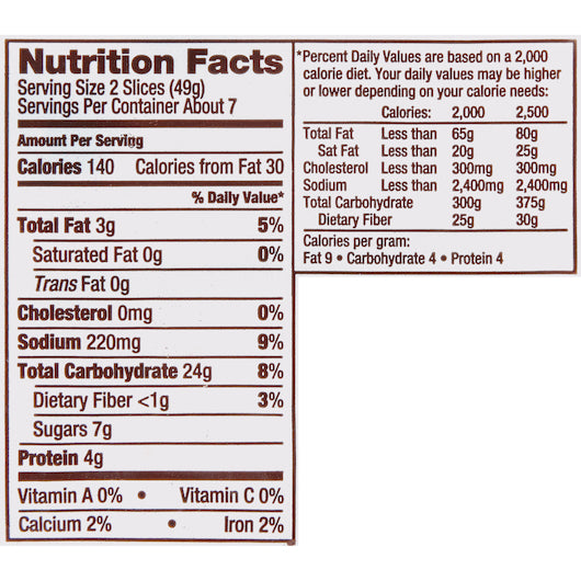 Udi's CINNAMON RAISIN BREAD, 8 x 12.1 oz Case - DOT product image 2
