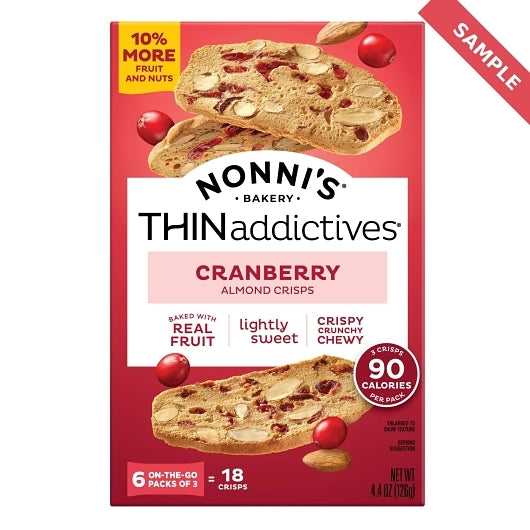 THINaddictives Cranberry Almond, 6 x 4.4 oz Case - Nuts & Seeds