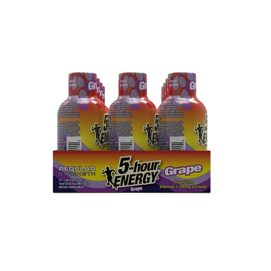 5-Hour Energy Shot Regular Strength Grape, 18 x 12 x 1.93 fl oz Case - DOT product image 6