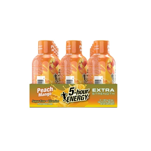 5-Hour Energy Shot Extra Strength Peach Mango, 18 x 12 x 1.93 fl oz Case - DOT product image 6