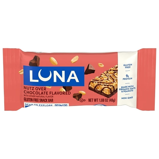Luna Stacked Bar Nutz Over Chocolate, 6 x 1.69 oz Case - Candy & Confections - image 2