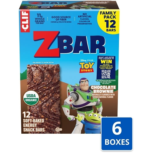 Clif Zbar Non Gmo Chocolate Brownie Energy Bar, 6 x 12 x 1.27 oz Case - Bakery & Desserts - image 2