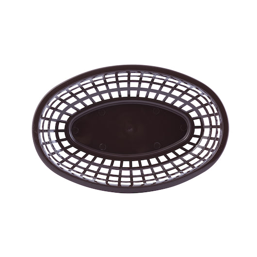 Tablecraft 9.375 Inch X 6 Inch X 1.375Classic Oval Brown Basket, 1 x 36 each Case - DOT product image 2