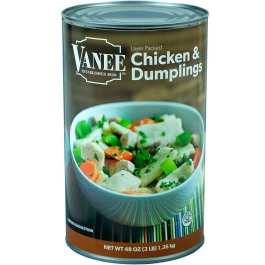 Vanee Chicken & Dumplings, 12 x 48 oz Case - DOT product image 2