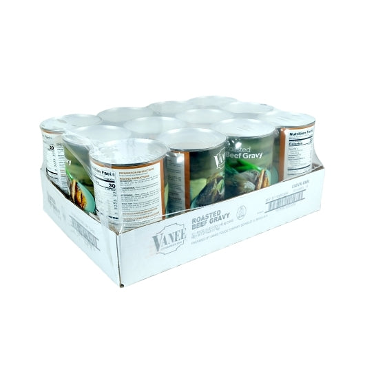 Vanee Roasted Beef Gravy, 12 x 50 oz Case - GS1 closed shipping case image