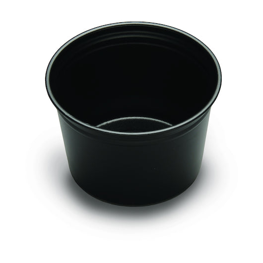 D & W 16 Ounce Deli Black Plastic Container, 20 x 50 x 50 each Case - DOT product image 2