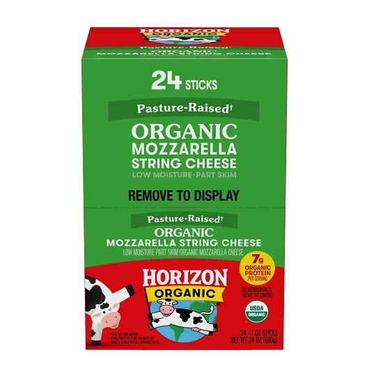Horizon Organic Mozzarella String Cheese, 2 x 24 x 1 oz Case - DOT product image 2