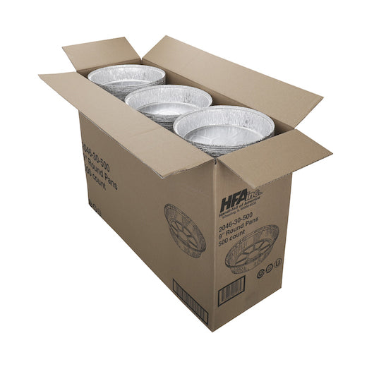Handi Foil America 9 Inch Round Aluminum Container, 1 x 500 each Case - DOT product image 2