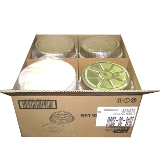 Handi Foil Aluminum Handi-Foil 9" Round Pan with Lid, 200 x 1 PC Case - DOT product image 8