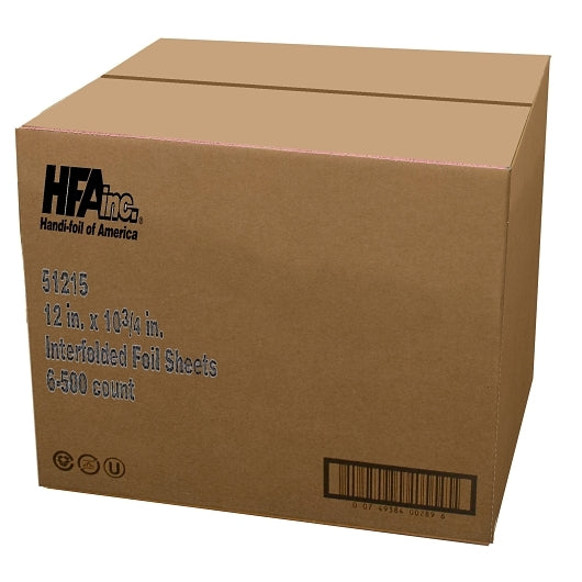 HFA Handi-Foil 12 Inch X 10.75 Inch Foil Sheet, 6 x 500 ct Case - DOT product image 8