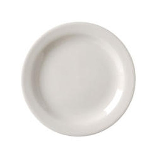 Vertex China VNR-7 Vista 7.25" White Narrow Rim Plate - 36 / CS - DOT product image 2