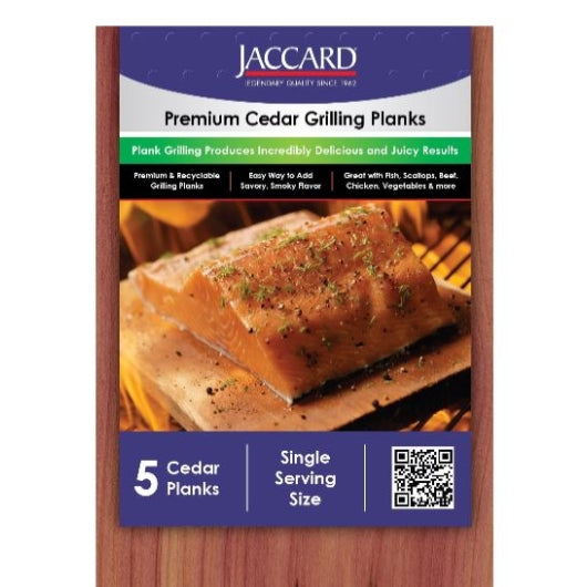 Jaccard Premium Small Cedar Grilling Plank, 6.5 x 3.5 inch - 50 per case - DOT product image 1