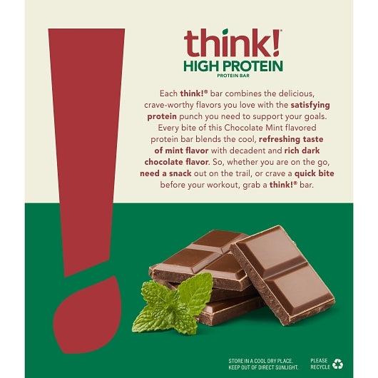 Think! High Protein Chocolate Mint, 6 x 10.5 oz Case - Snack Bars & Granola Bars - image 2