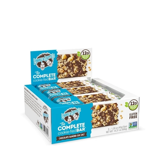 Lenny & Larry's The Complete Cookiefied Bar Chocolate Almond Sea Salt, 12 x 9 x 1.59 oz Case - DOT product image 2