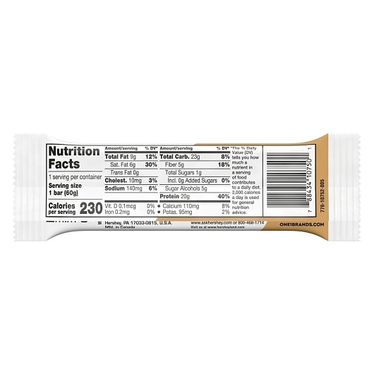ONE Cinnamon Roll Bar, 6 x 12 x 2.12 oz Case - DOT product image 2