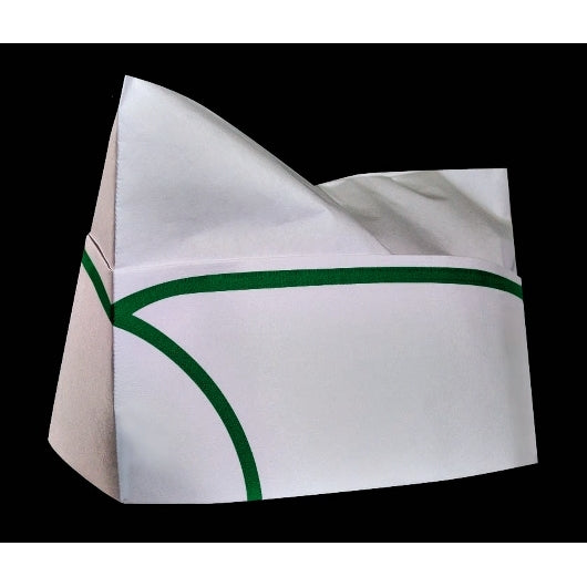 Cellucap Overseas Crown Green Stripe Cap, 10 x 100 ct Case - Bar Towels & Kitchen Textiles