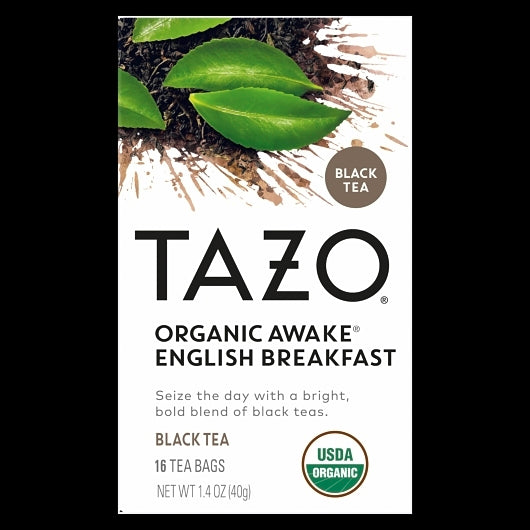 Tazo Tea Bag Organic Awake, 6 x 16 ct Case - Coffee & Tea - image 2