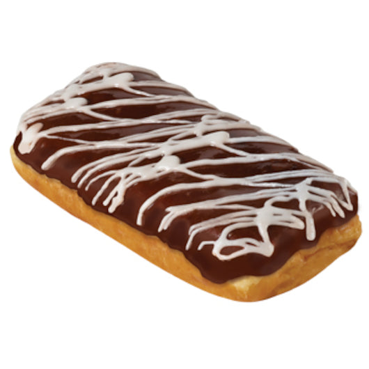 Premium Long John Premium Custard Filled Chocolate Iced With White Icing Drizzle Long John, 4 x 6 x 4.9 oz Case - DOT product image 3