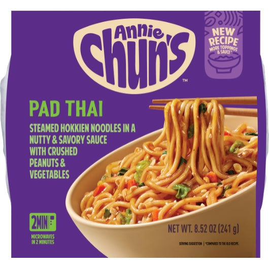 Annie Chun's Pad Thai Noodle Bowl With Vegetables, 6 x 8.52 oz Case - Prepared Foods - image 2