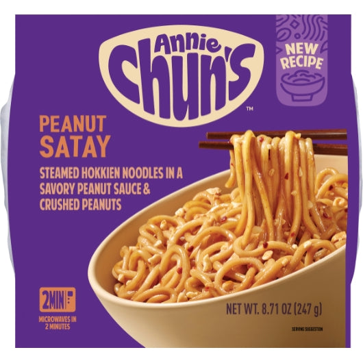 Annie Chun's Peanut Satay Noodle Bowl, 6 x 8.71 oz Case - Prepared Foods - image 2