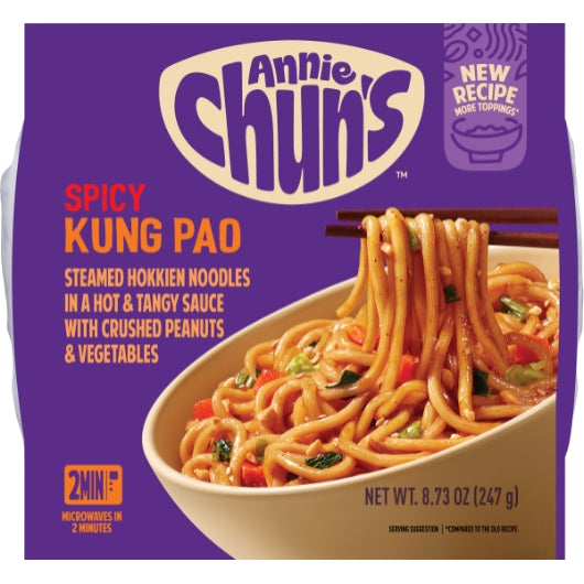 Annie Chun's Spicy Kung Pao Noodle Bowl With Vegetables, 6 x 8.73 oz Case - Prepared Foods - image 2