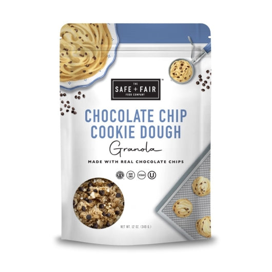 Safe + Fair Premium Chocolate Chip Cookie Granola, 6 x 12 oz Case - DOT product image 2