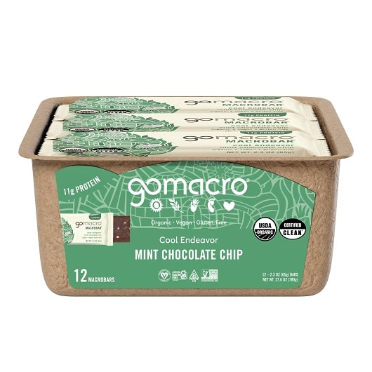 Gomacro Mint Chocolate Chip, 12 x 1 ct Case - Pantry Ingredients - image 2