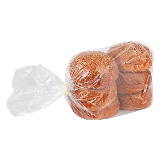 Tom Cat Bakery 4.75" Large Sliced Sesame Brioche Burger Bun, 48 x 115 GR Case - Breads, Rolls & Buns