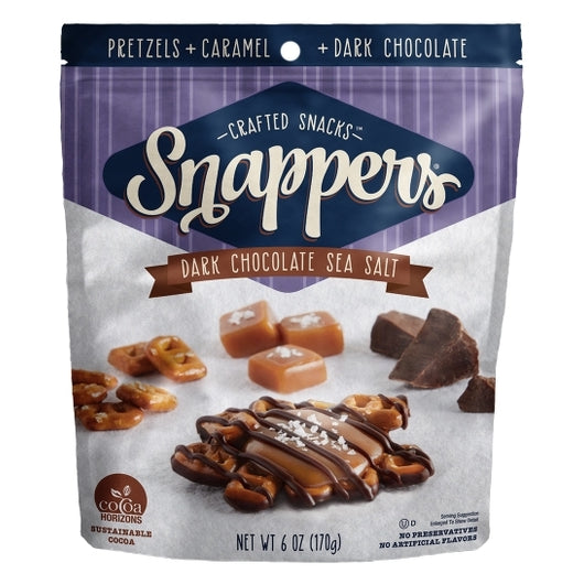 Snappers Dark Chocolate Sea Salt, 6 x 6 oz Case - DOT product image 2