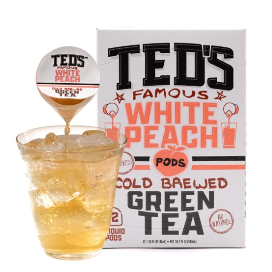 Java House Ted's Tea White Peach Pods, 4 x 16.2 oz Case - Coffee & Tea - image 2