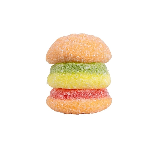 Efrutti Sour Mini Burger, 8 x 60 x 0.32 oz Case - GS1 product shown out of package