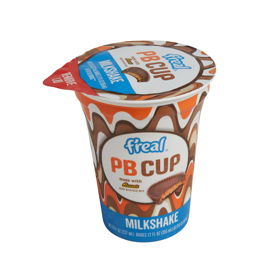 F'Real MILKSHAKE PEANUT BUTTER CUP MADE WITH REESES, 12 x 0.58 lb Case - DOT product image 2