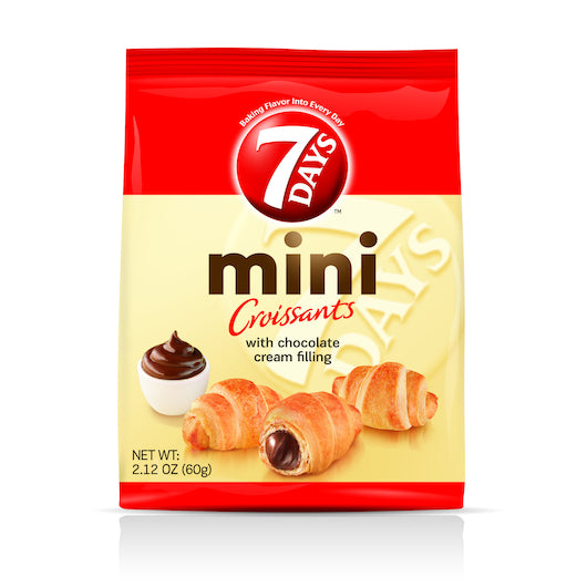 7 Days Mini Chocolate Croissant, 6 x 5 x 2.12 oz Case - DOT product image 5