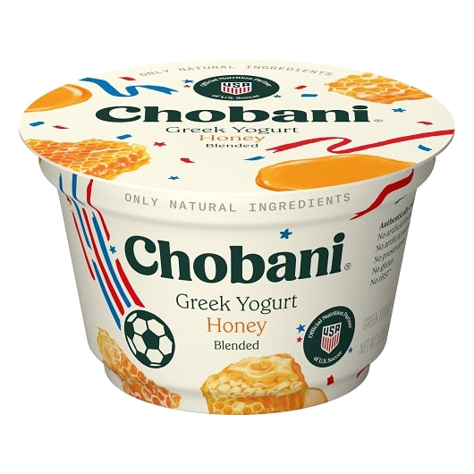 Chobani Honey & Cream Blended Greek Yogurt, 12 x 5.3 oz Case - DOT product image 6