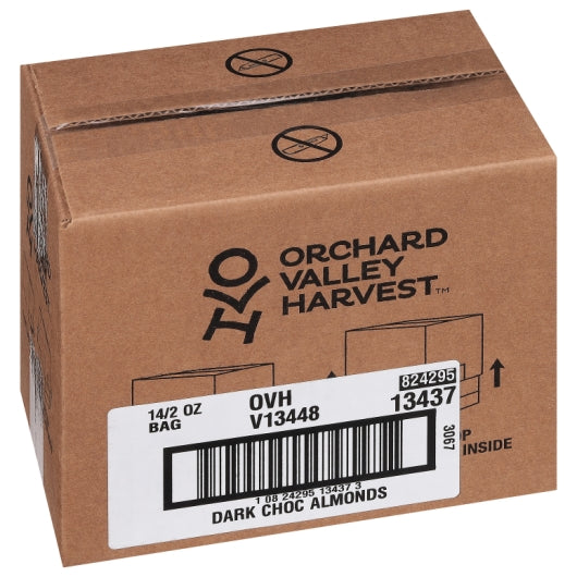 Orchard Valley Harvest ALMONDS DARK CHOCOLATE, 14 x 2 oz Case - DOT product image 8