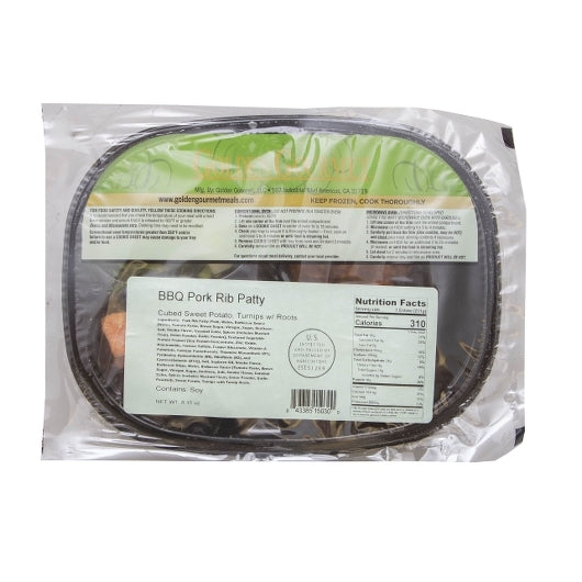 Golden Gourmet Pork Rib Patty, Cubed Sweet Potato, & Turnip with Roots, 20 x 1 ct Case - DOT product image 2