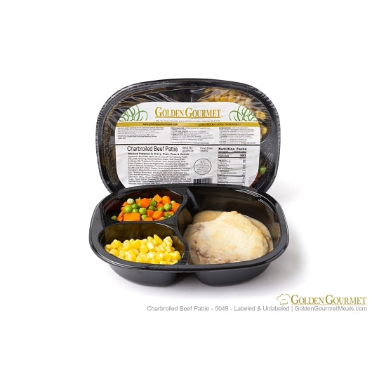 Golden Gourmet CHARBROIL BEEF PATTY WITH GRAVY, 20 x 13 oz Case - DOT product image 2