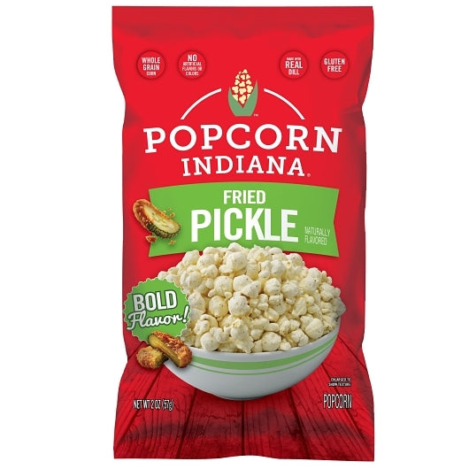 Popcorn Indiana Naturally Flavored Fried Pickle Popcorn, 6 x 2 oz Case - Popcorn, Pretzels & Snack Mix - image 2