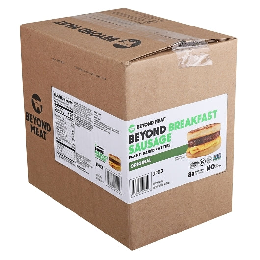 Beyond Meat Vegan Breakfast Sausage, 90 x 1.63 oz Case - Frozen Meat & Seafood