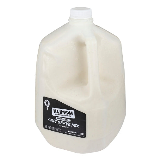 Klimon Dairy-Free Vanilla Bean Soft Serve Liquid Base Mix, 4 x 1 GA Case - Pantry Ingredients